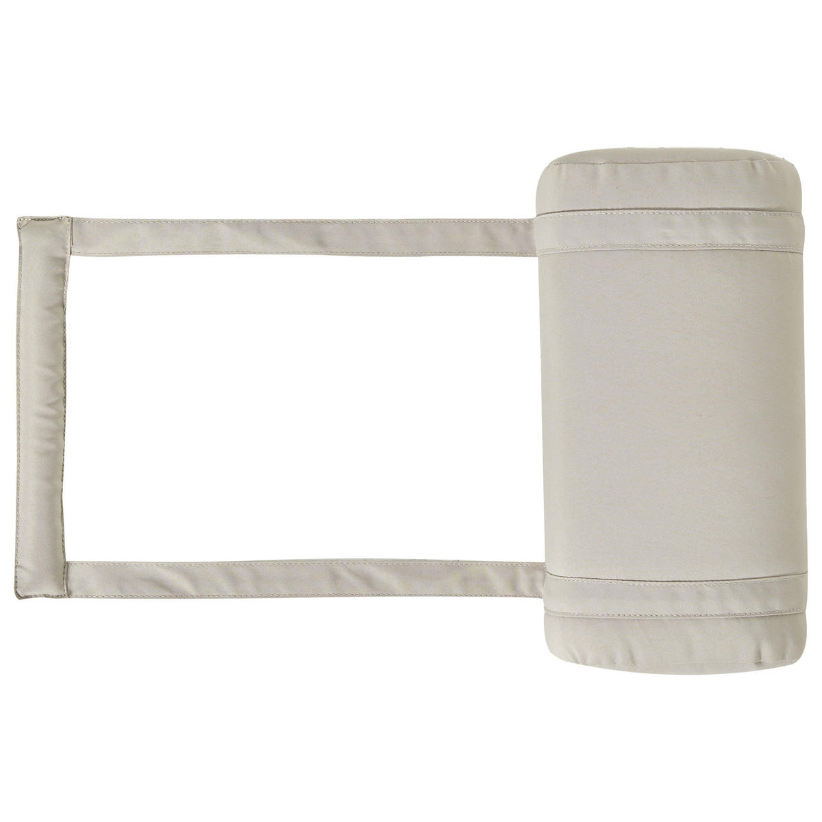 LIEGENAUFLAGE Taupe 56/192 cm Cesana Premium - Taupe, Textil (192/5/56cm) - Beliani