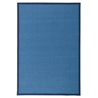 SISALTEPPICH NATURA KLASSISCH MIT BORDÜRE - Blau, Textil (80/150cm) - Pergamon