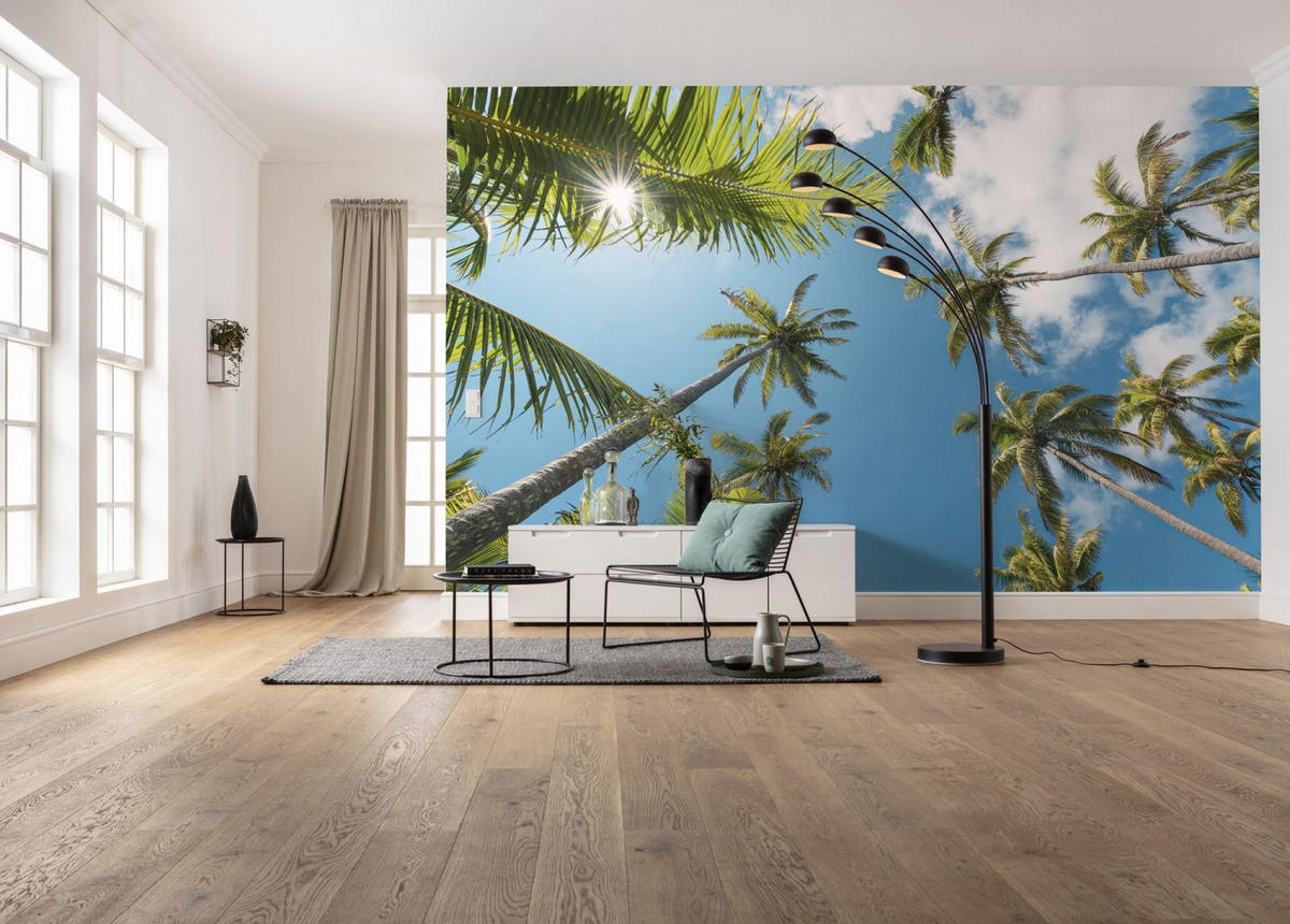 FOTOTAPETE Palmen 450 x 280 cm - Grün, Papier (450/280cm) - Sanders & Sanders