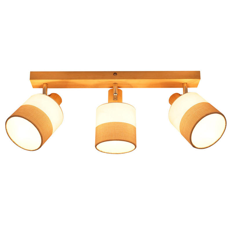 DECKENLEUCHTE FOSTER II 16/48/13 cm - Braun, Textil (48/16/13cm) - Nettlife