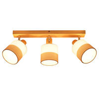 DECKENLEUCHTE FOSTER II 16/48/13 cm - Braun, Textil (48/16/13cm) - Nettlife