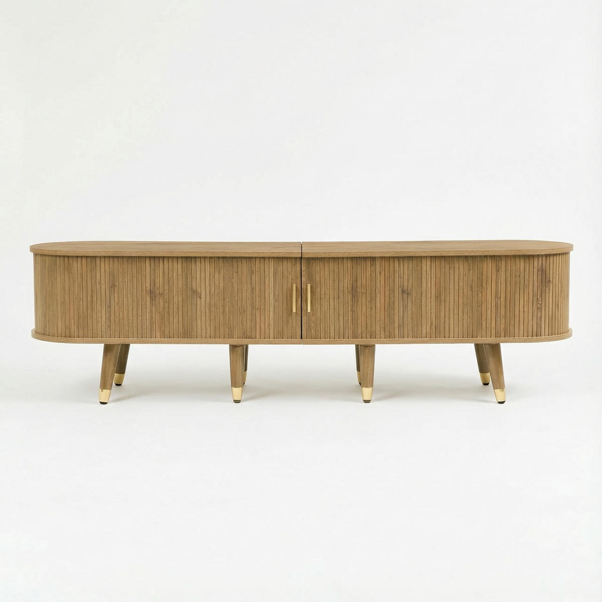 TV-SCHRANK in Holzoptik mit Schiebetür - Sonoma Eiche, Holzwerkstoff (175/45/38cm) - Urban Meuble