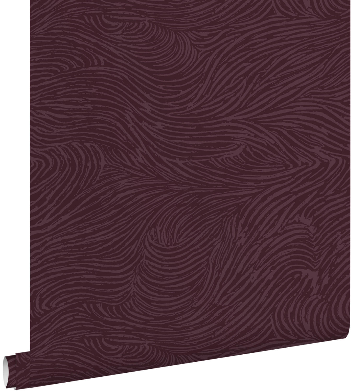 TAPETE 3d Wellenförmige Linien 53 cm x 10.05 m - Lila, Papier (53/1000cm) - ESTAhome