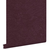 TAPETE 3d Wellenförmige Linien 53 cm x 10.05 m - Lila, Papier (53/1000cm) - ESTAhome