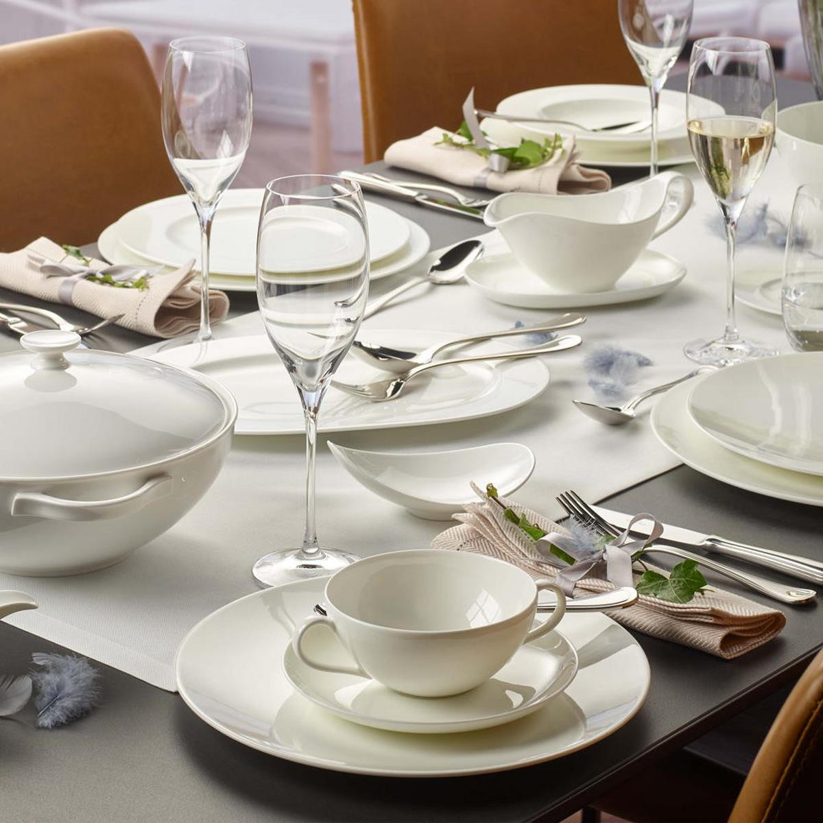 SUPPENTASSEN Anmut weiß 250 ml 6er Set - Weiß, Keramik (0.25L) - Villeroy & Boch
