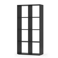 RAUMTEILER Scutum Schwarz 143 x 72 cm - Schwarz, Holzwerkstoff (143/72/29cm) - Vicco