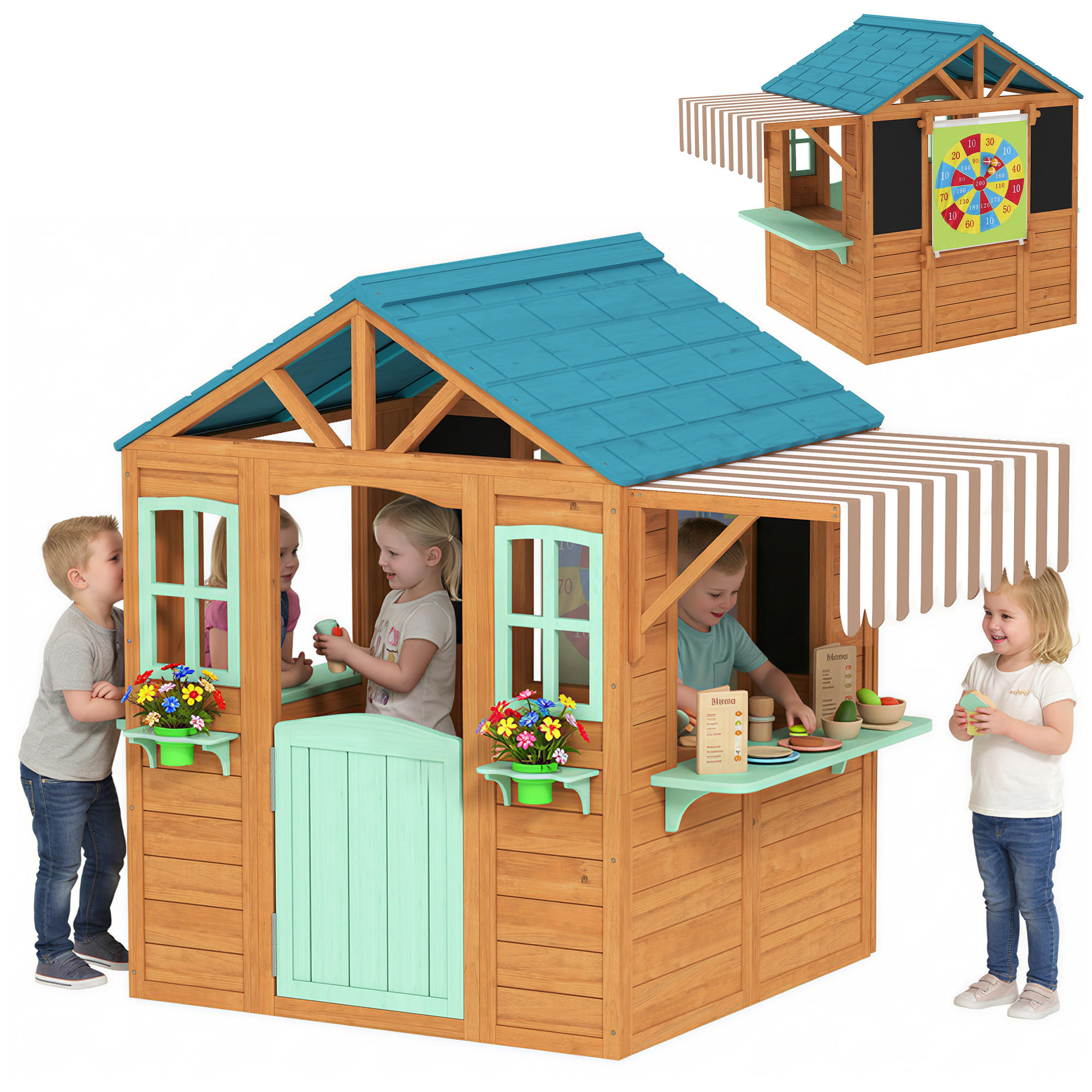 SPIELHAUS DE-10876 Mehrfarbig - Multicolor, Holzwerkstoff (120/141.5/142cm) - ComfortXL