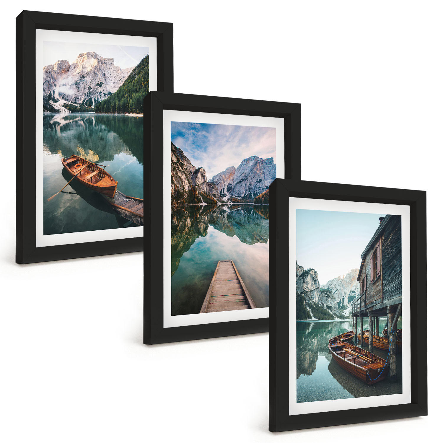 Tulup Bilder Schwarz 20x30 cm