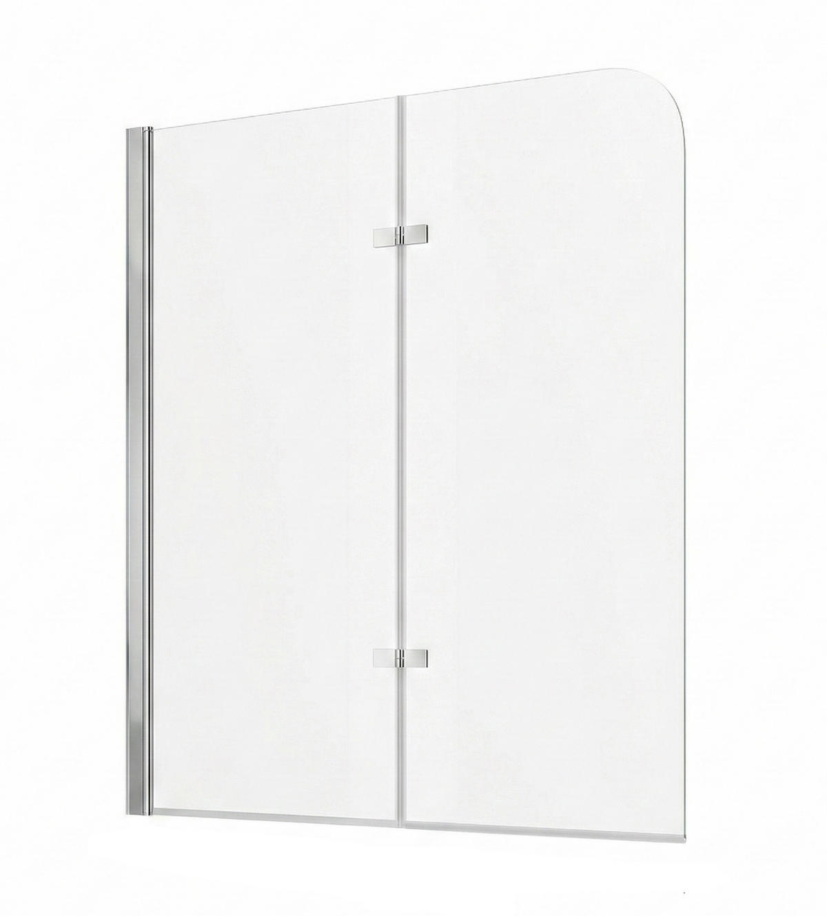 BADEWANNE Austin 2 Teile cm Chrom - 110 x 140 cm - Chromfarben, Glas (110/140cm) - Badplaats