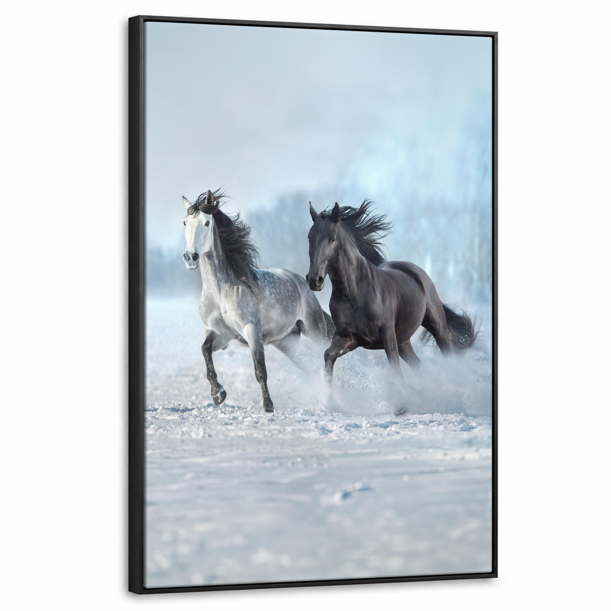 MuchoWow Leinwand Anthrazit 60x90 cm