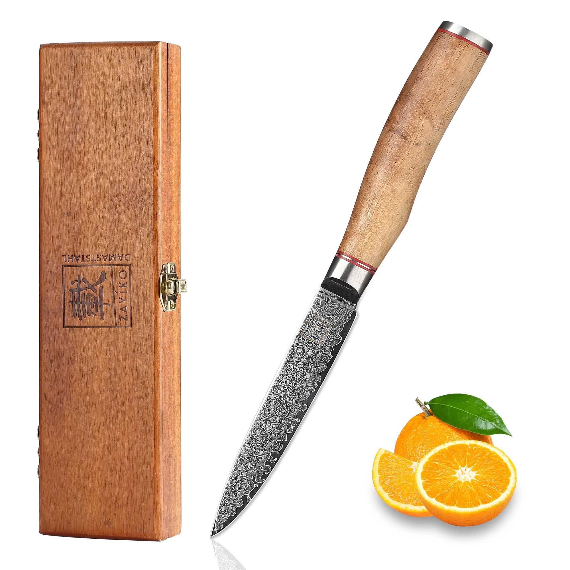 ALLZWECKMESSER 12 cm - Nussbaumfarben, Holz/Metall (24cm) - Zayiko