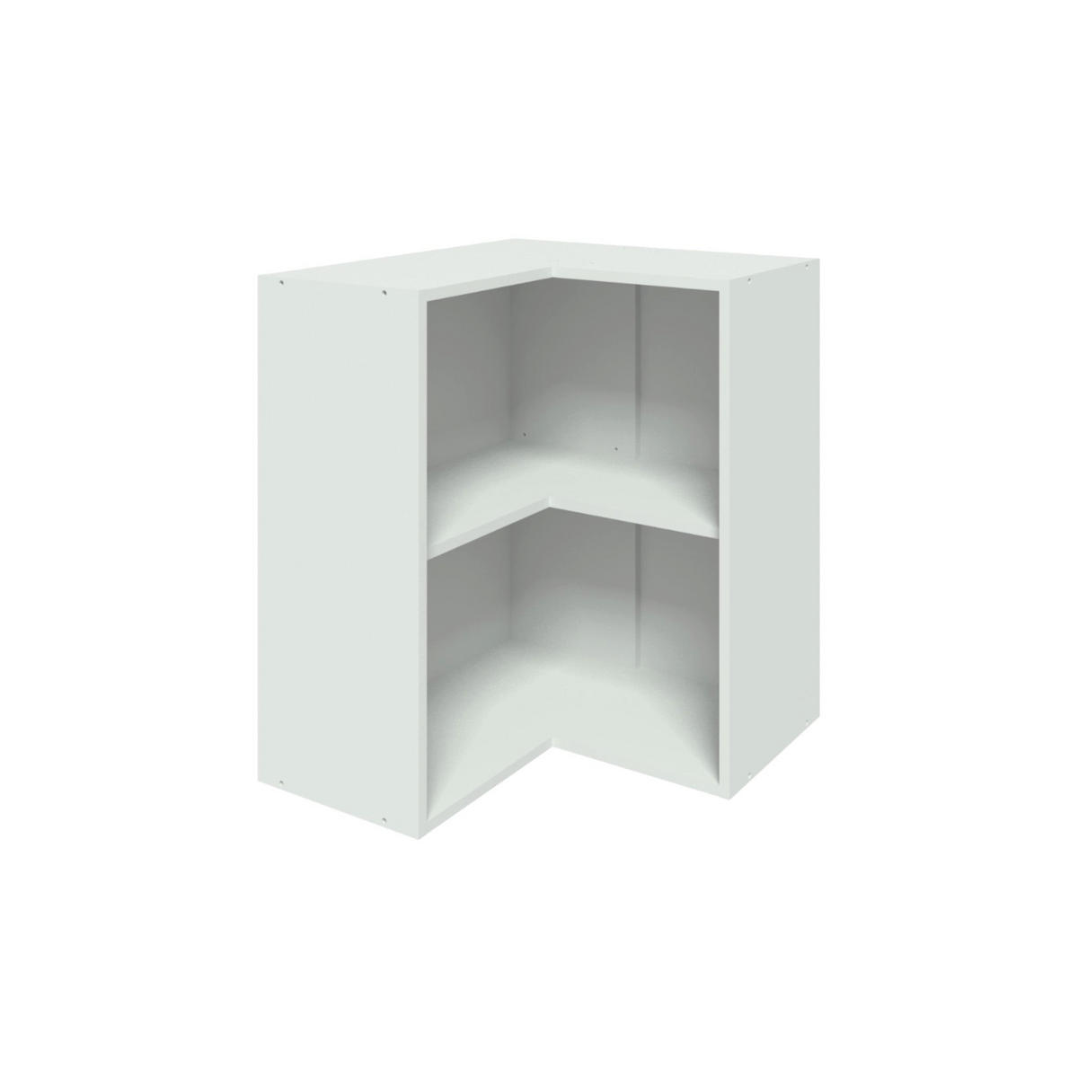 ECKHÄNGESCHRANK – 60 cm – KU-WN60 – Lunara – Weiß Hochglanz - Weiß, Holzwerkstoff (60/72/60cm) - hi-markt