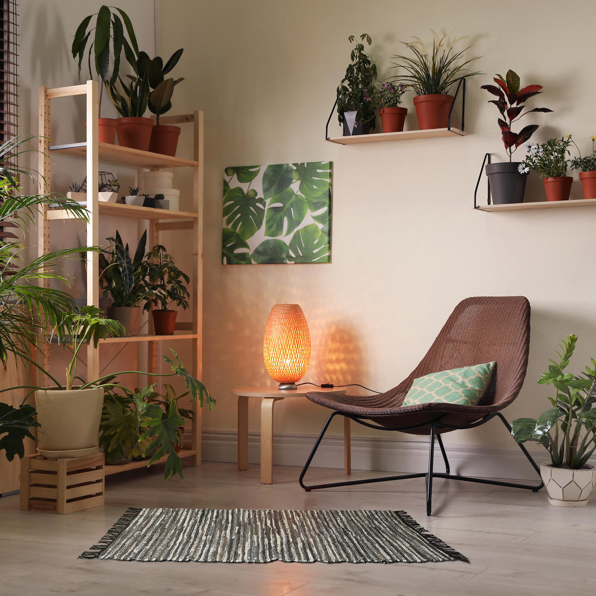 FLICKENTEPPICH - Grau, Leder/Textil (140/70cm) - Relaxdays