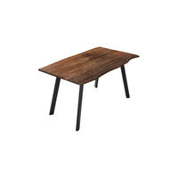 ESSTISCH LAXMI - Schwarz/Braun, Holz/Metall (80/140/77cm) - SAM