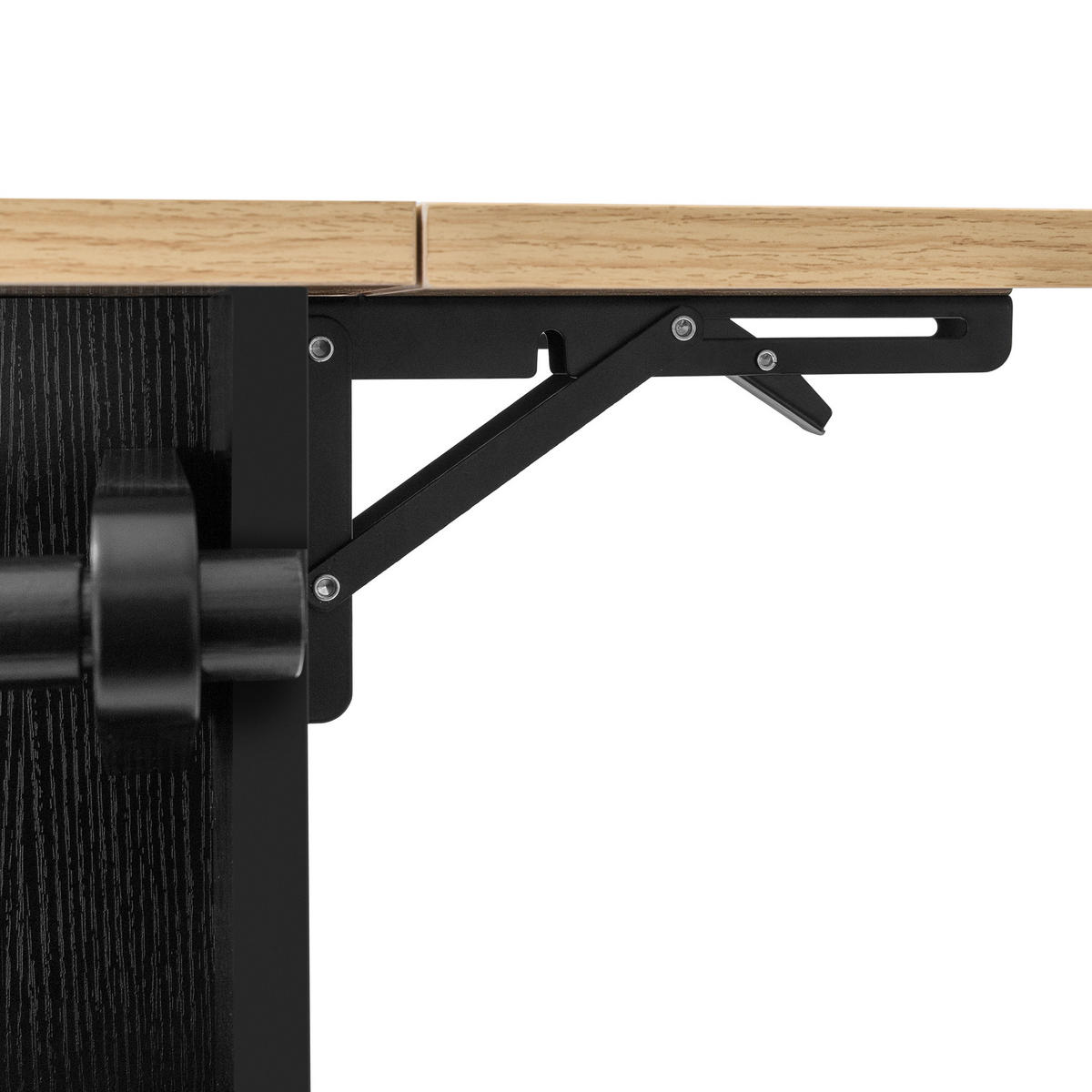 KÜCHENINSEL in Schwarz und Naturfarbe Servierwagen mit Handtuchhalter für Esszimmer und Küche, B120/T70/H92 cm - Schwarz/Naturfarben, Holzwerkstoff/Metall (120/92/70cm) - STILVORA