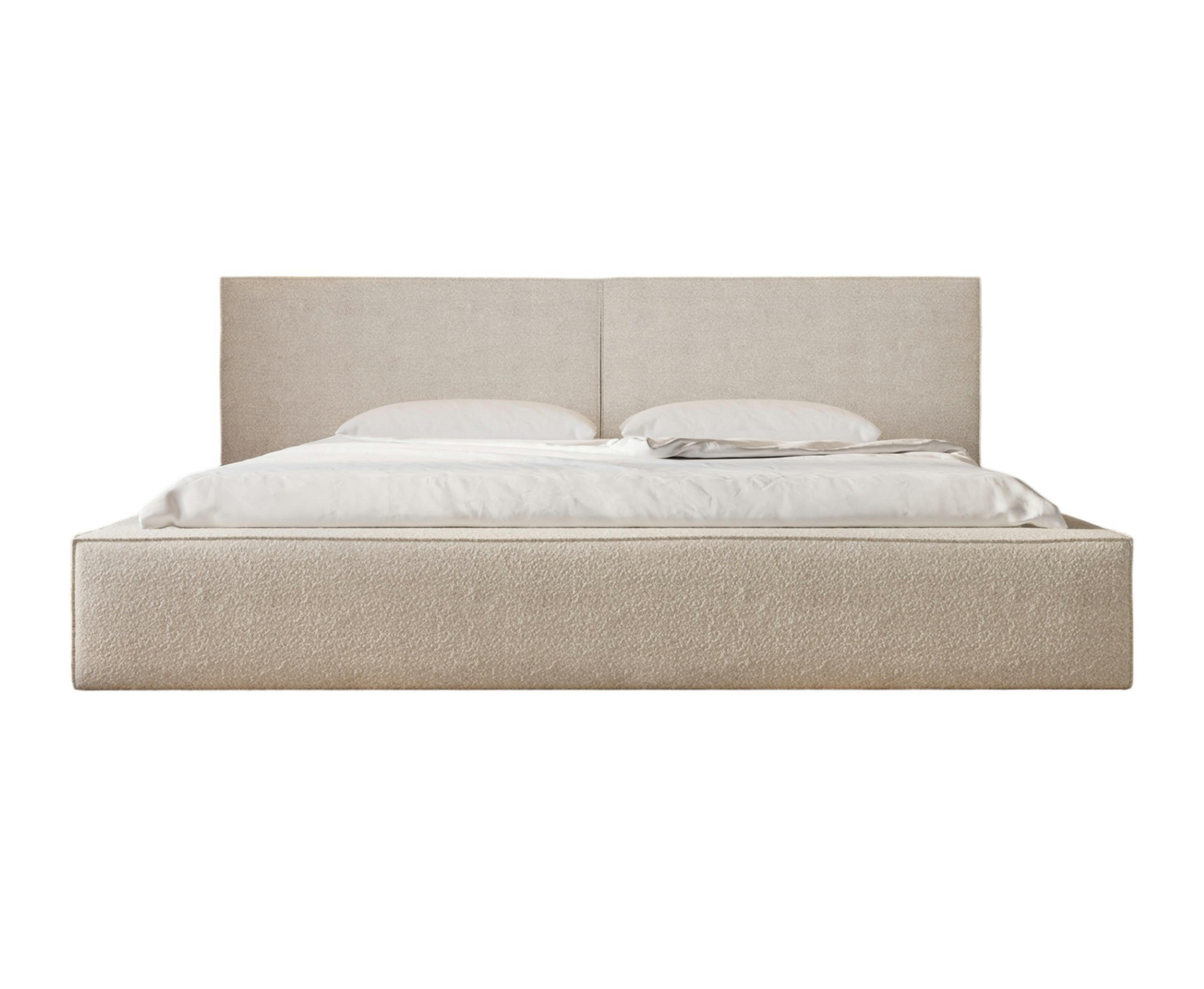 BETT - Polsterbett 06 160x200 - Cream (Anthology 20) - Creme, Holz (160/200cm) - Möblo