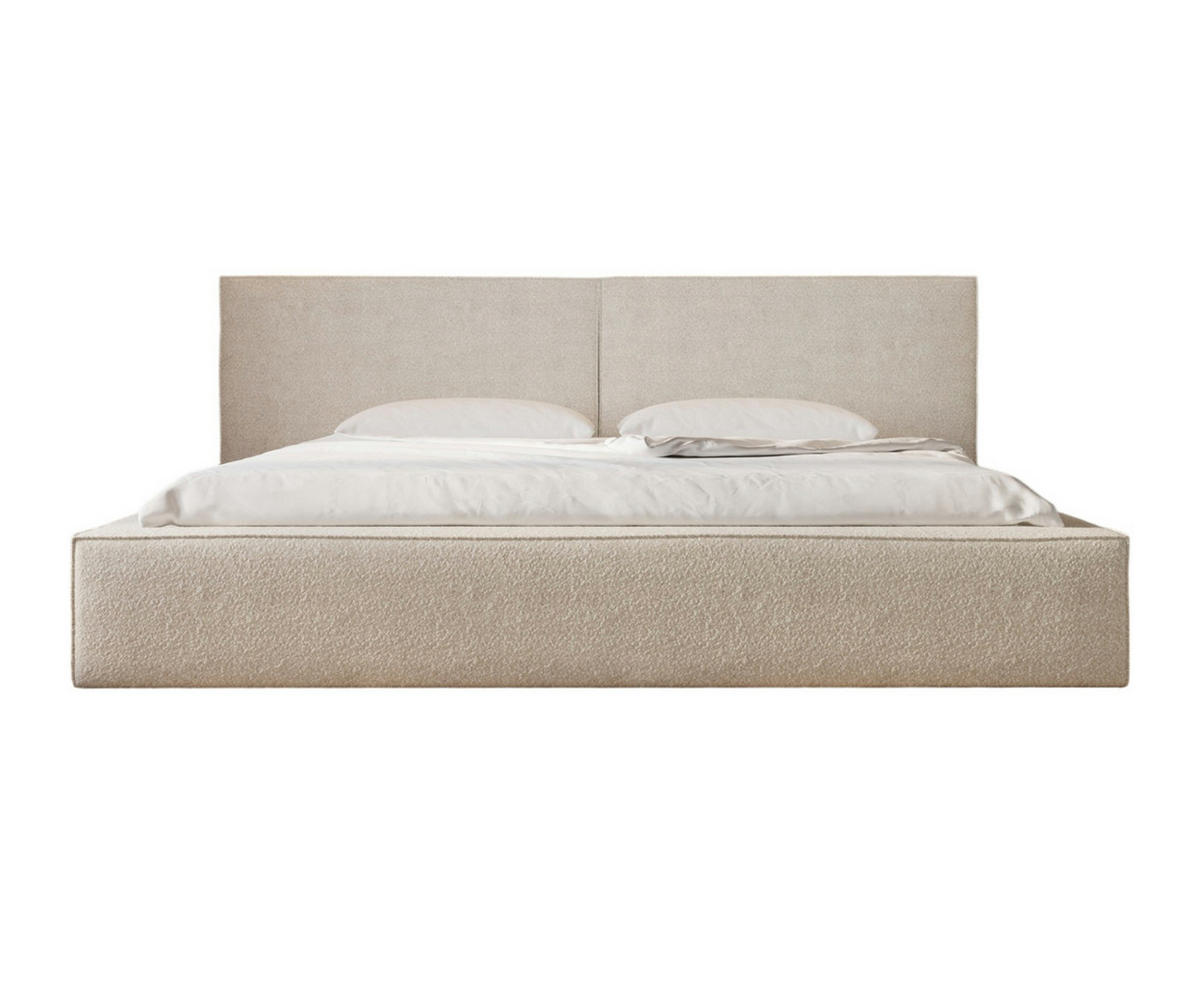 BETT - Polsterbett 06 160x200 - Cream (Anthology 20) - Creme, Holz (160/200cm) - Möblo
