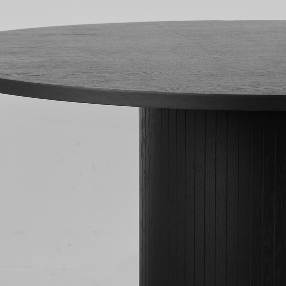 ESSTISCH Oliva Schwarz 130/130/76 cm - Schwarz, Holz (130/130/76cm) - LABEL51