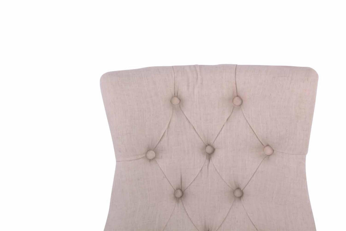 ESSZIMMERSTUHL Aboli, 2er Set Stoff, antik-hell Creme - Hellbraun/Naturfarben, Holz/Textil (55/92/58cm) - TPFLiving