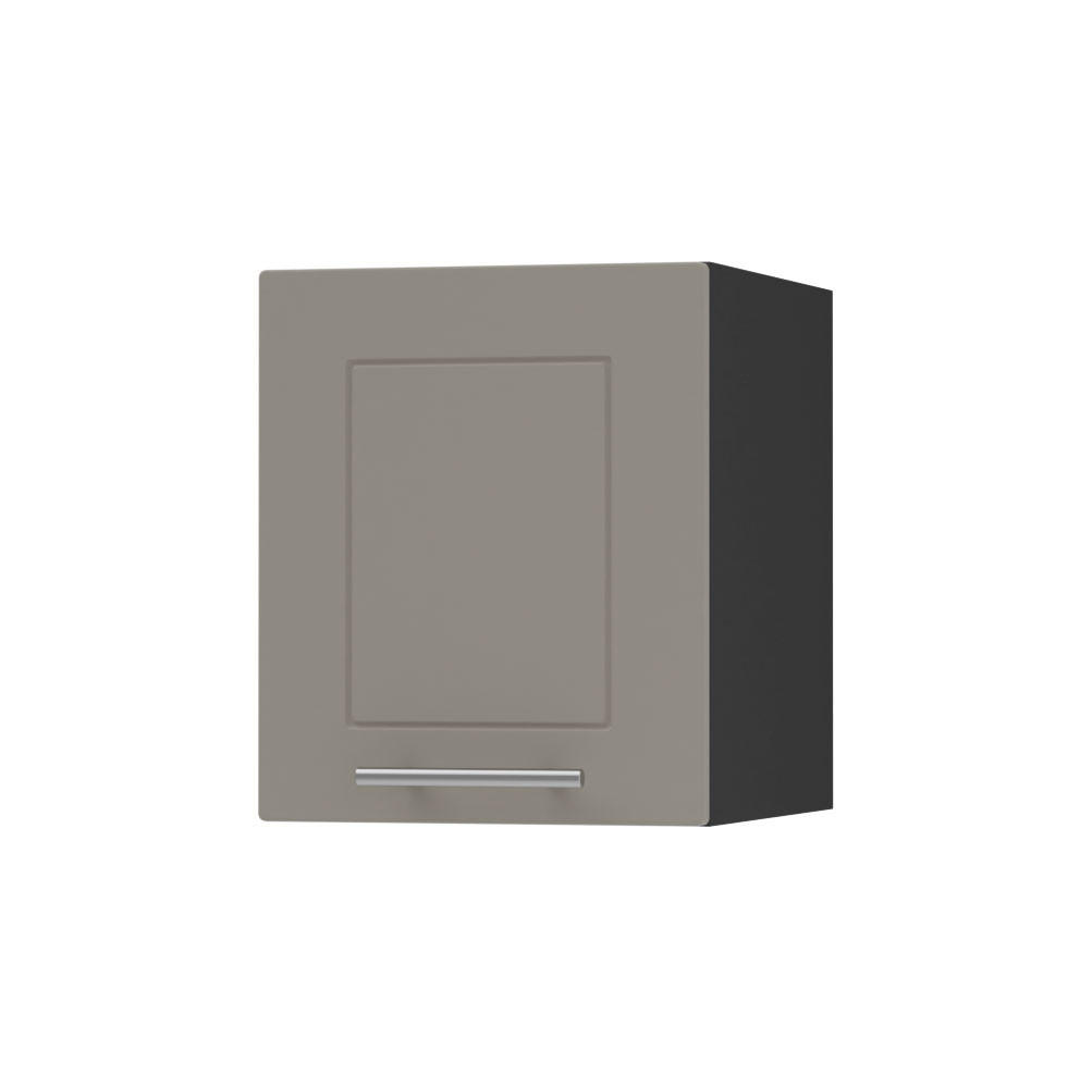 KLAPPHÄNGESCHRANK Kvantum W4B/30 Beige Matt / Schwarz Matt 30 / 32,5 / 36cm - Beige/Schwarz, Holz/Holzwerkstoff (30/36/32.5cm) - Feldmann-Wohnen