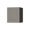 KLAPPHÄNGESCHRANK Kvantum W4B/30 Beige Matt / Schwarz Matt 30 / 32,5 / 36cm - Beige/Schwarz, Holz/Holzwerkstoff (30/36/32.5cm) - Feldmann-Wohnen