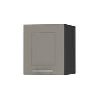 KLAPPHÄNGESCHRANK Kvantum W4B/40 Beige Matt / Schwarz Matt 40 / 32,5 / 36cm - Beige/Schwarz, Holz/Holzwerkstoff (40/36/32.5cm) - Feldmann-Wohnen