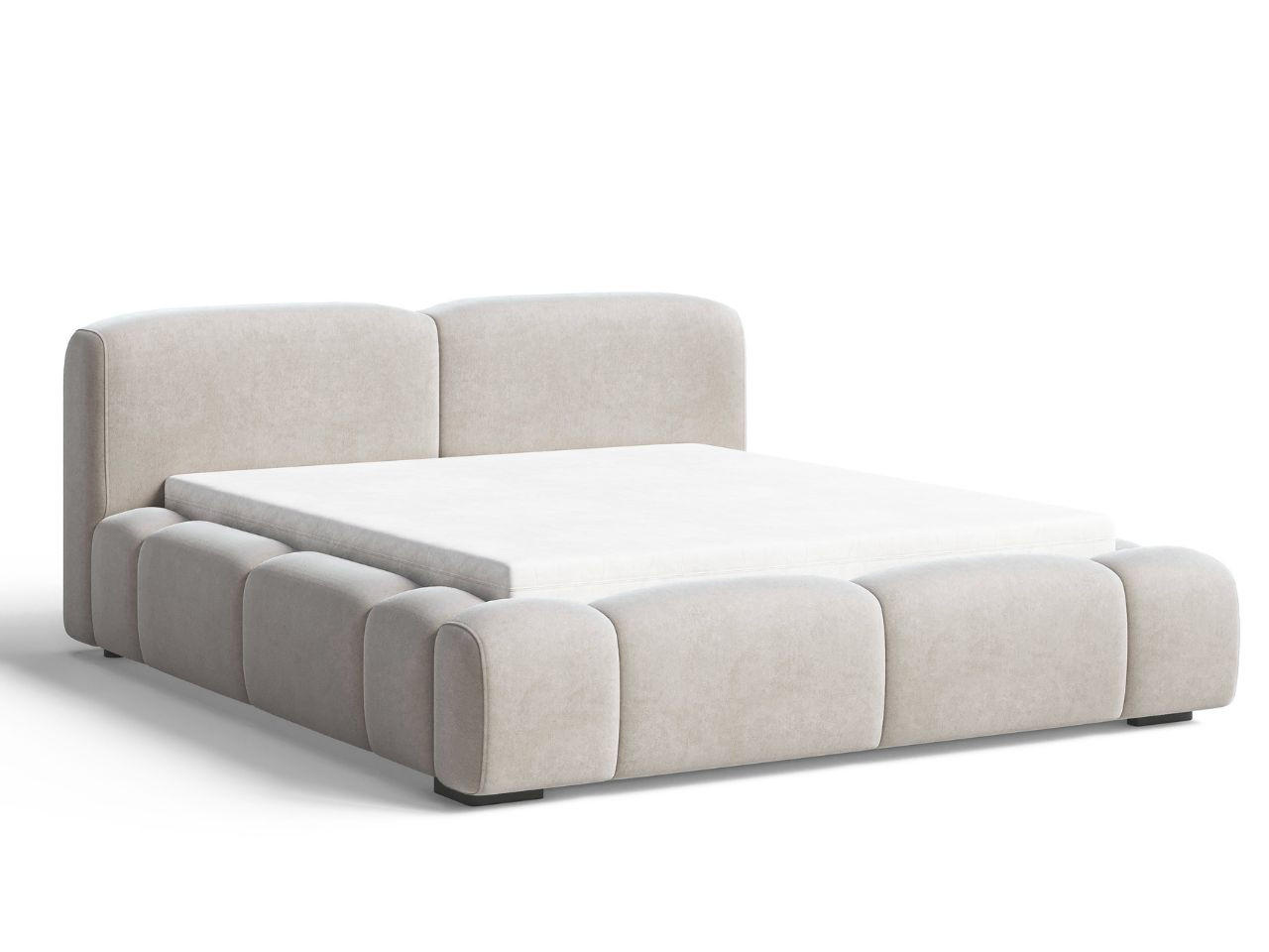 POLSTERBETT Aubi 160x200 Beige - Beige, Textil (160/200cm) - Graingold