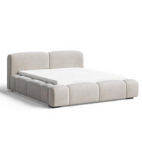 POLSTERBETT Aubi 160x200 Beige - Beige, Textil (160/200cm) - Graingold