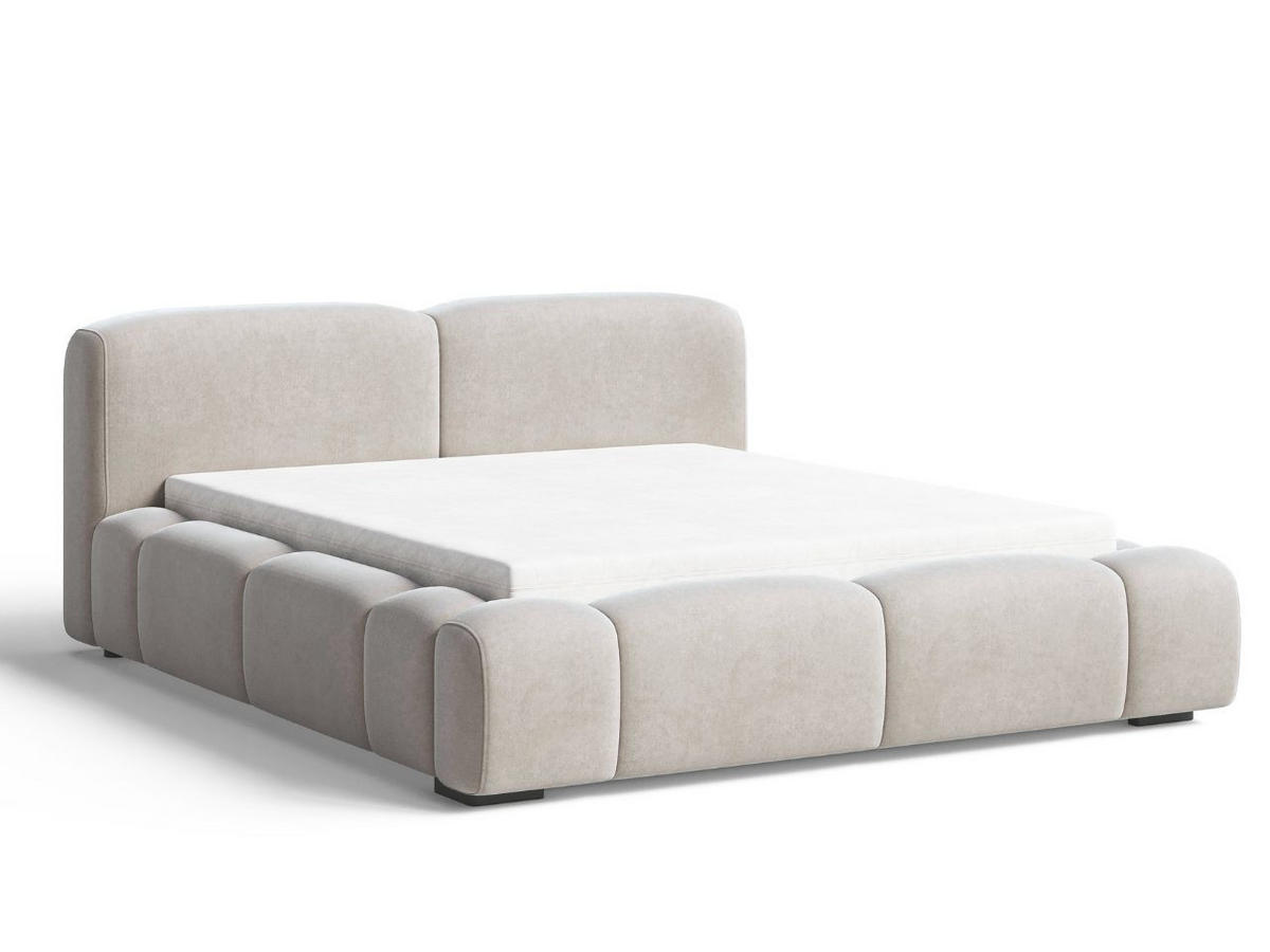 POLSTERBETT Aubi 160x200 Beige - Beige, Textil (160/200cm) - Graingold