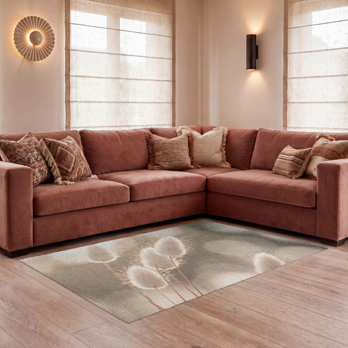 KOBERCE - Chvostoskok - Biely - Slnečné svetlo - 150x90 cm - béžová, textil/plast (150/0.4cm) - OnlyWow
