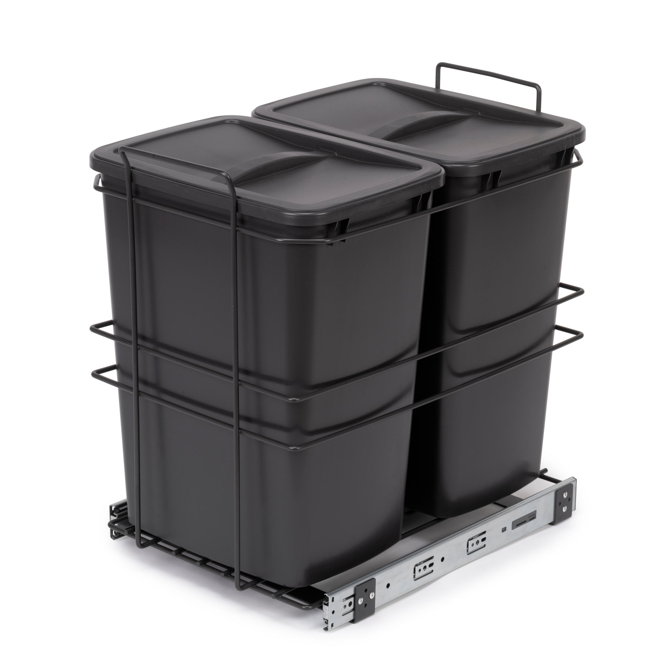 Emuca Recyclingbehälter Anthrazit 36.05x52.65x53.95 cm