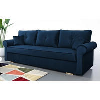 SOFA Blau TOP Schlaffunktion - Blau, Textil (237/76/85cm) - Sepro Meble