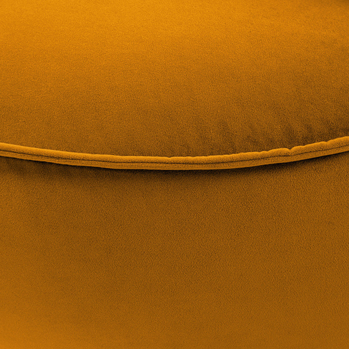OTTOMANE - modular - Schwarz/Orange, Kunststoff/Textil (126/82/154cm) - home24