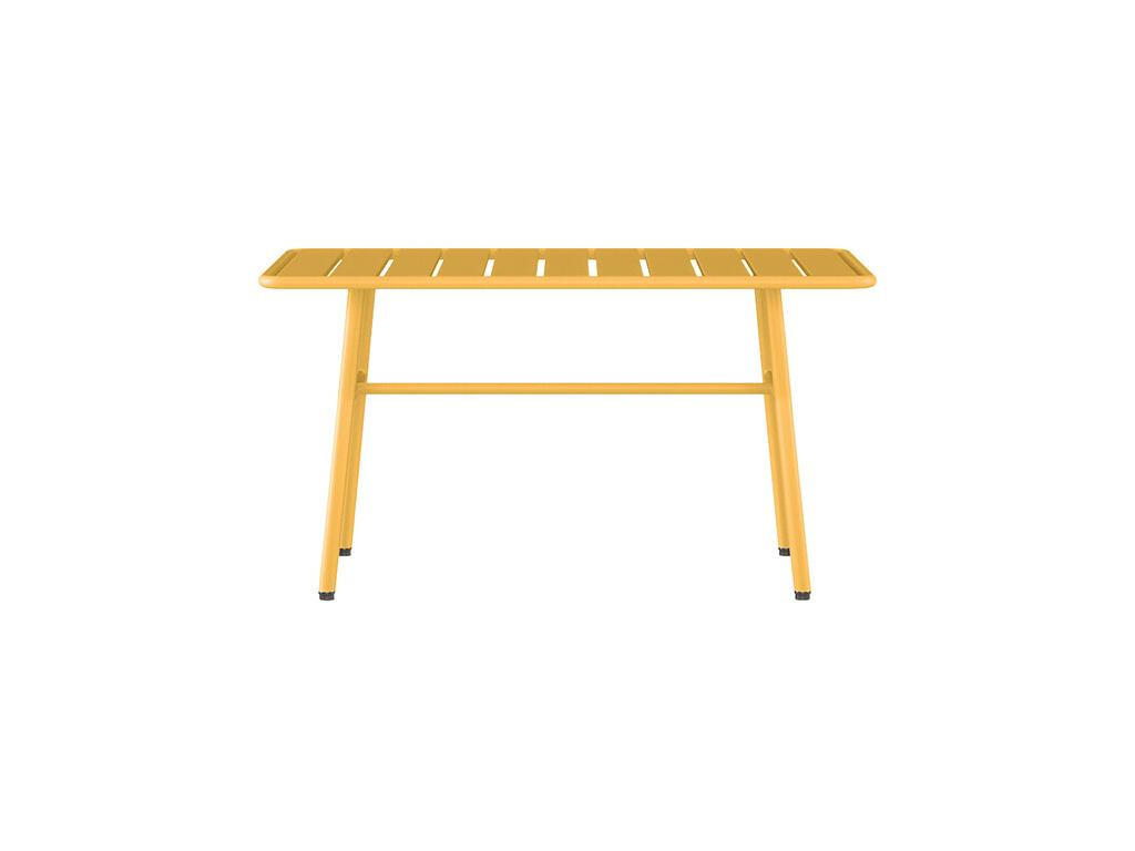 GARTENTISCH - Metall - Senfgelb - MIRMANDE von MYLIA - Gelb, Metall (89/50/47cm) - Vente-Unique