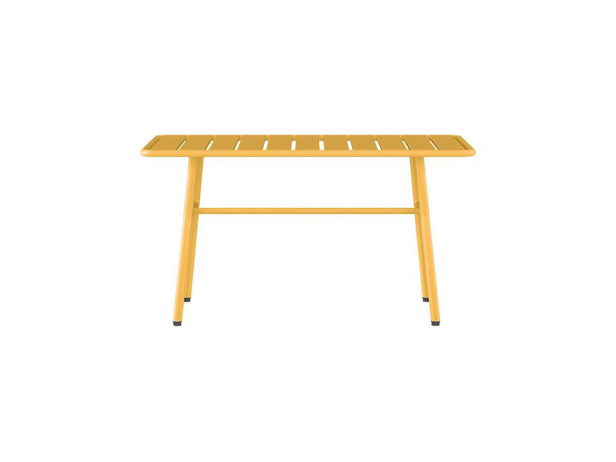 GARTENTISCH - Metall - Senfgelb - MIRMANDE von MYLIA - Gelb, Metall (89/50/47cm) - Vente-Unique