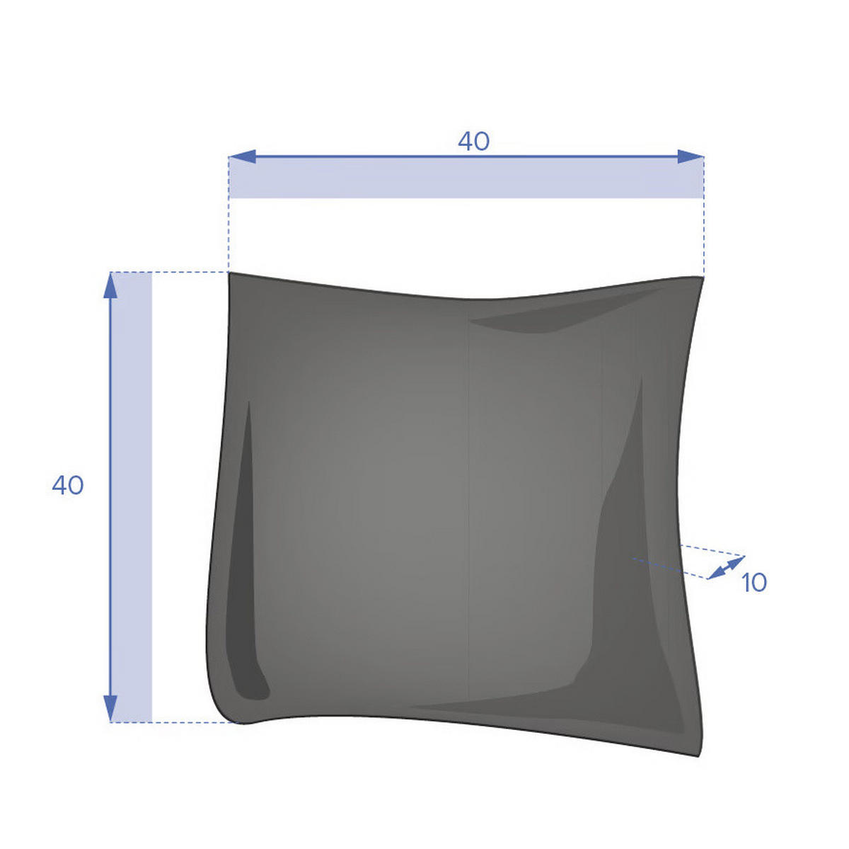 GARTENKISSEN Korai 40/40 cm - Grün, Textil (40/40cm)
