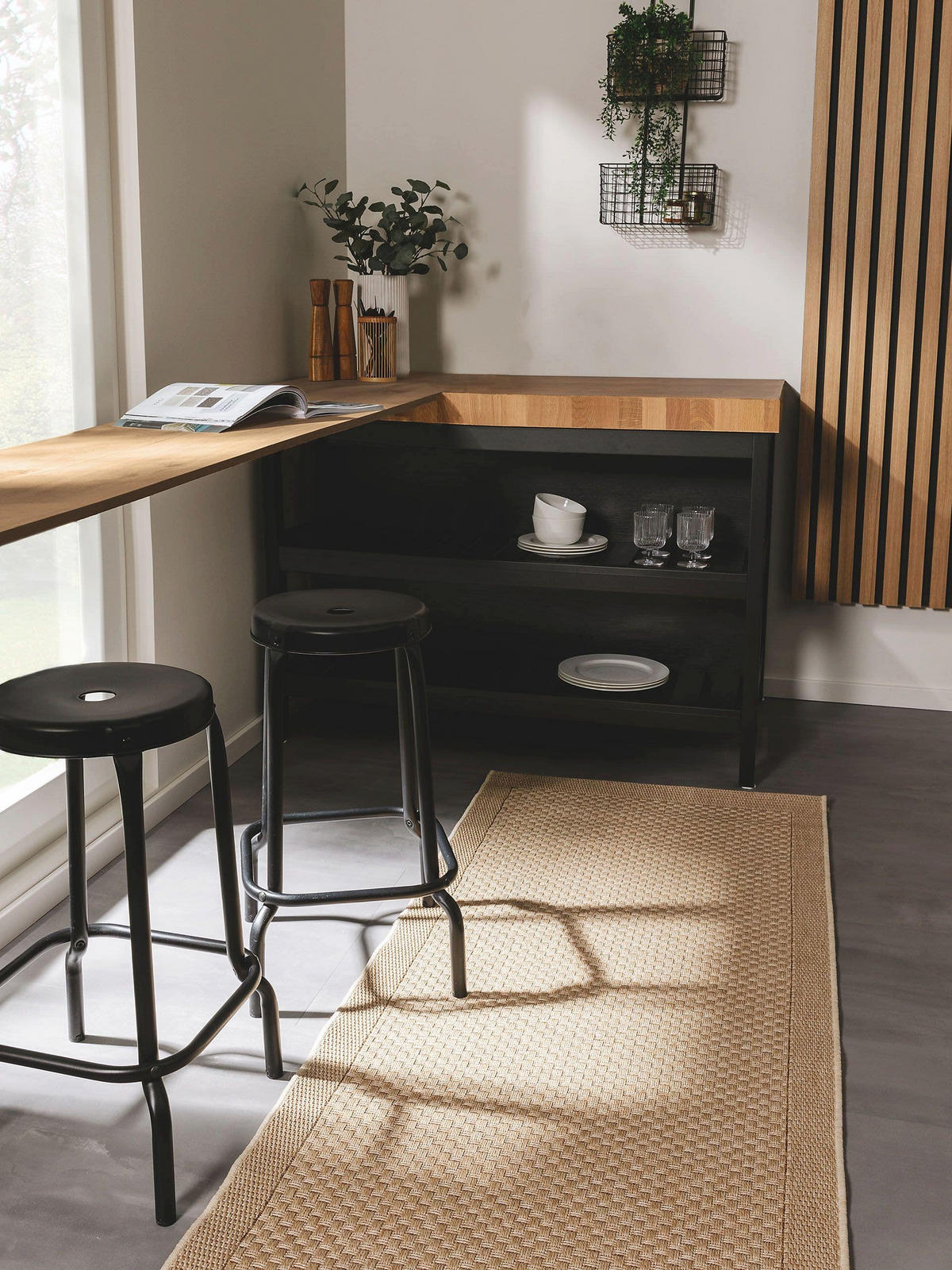 OUTDOORLÄUFER Naoto Beige 80x240 cm - Beige, Textil (80/240cm) - benuta Nest