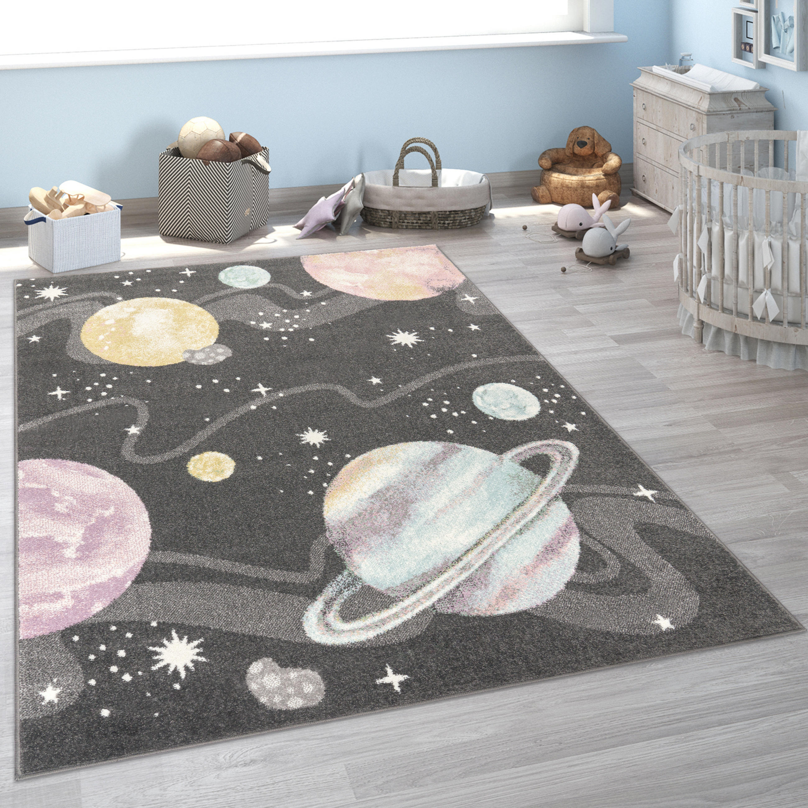 KINDERTEPPICH 200/200 cm Nino 888 - Anthrazit, Textil (200/200cm) - Paco Home