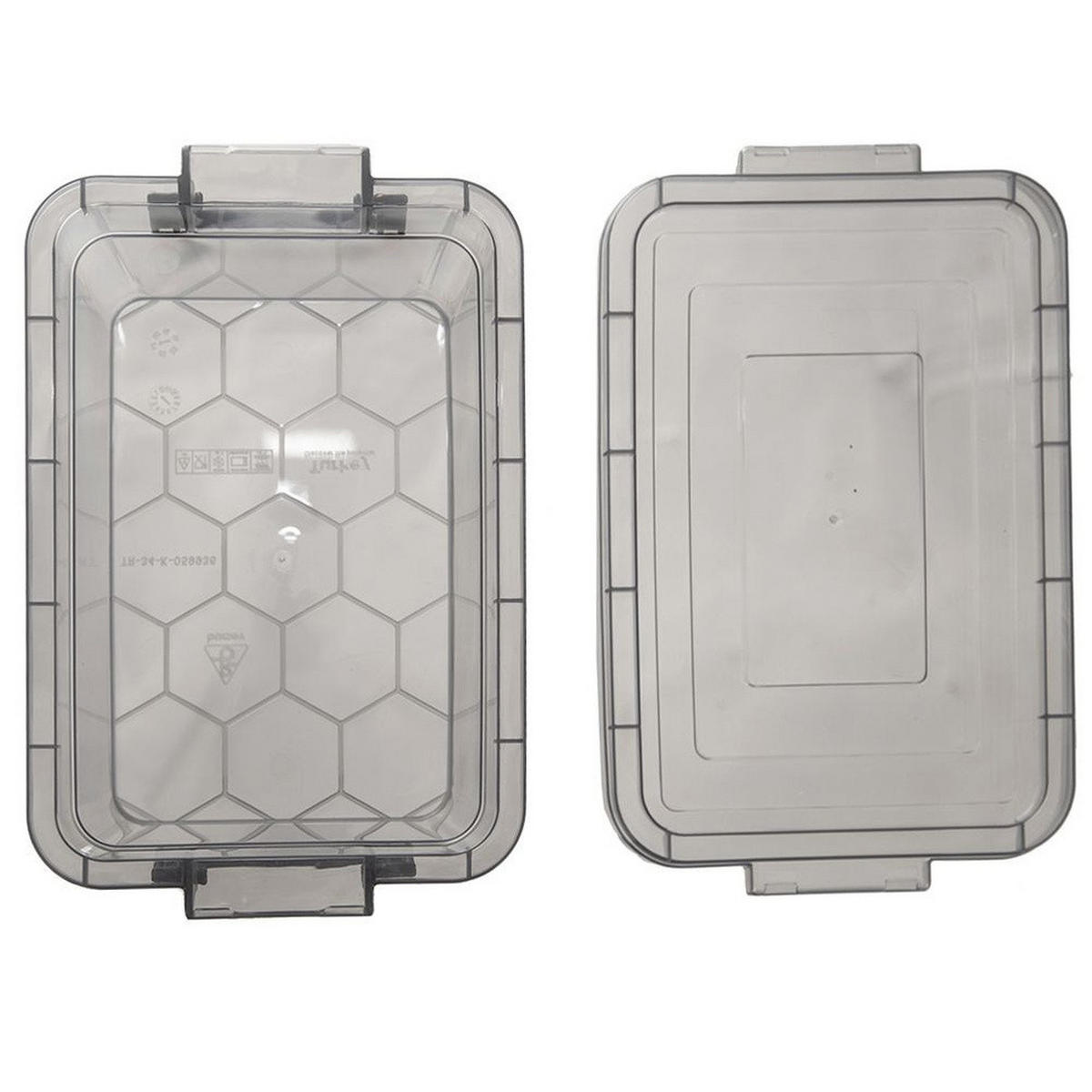 VORRATSBOX Stapelbar 3 l Dunkelgrau - Dunkelgrau, Kunststoff (17/12/26.5cm) - Orion 