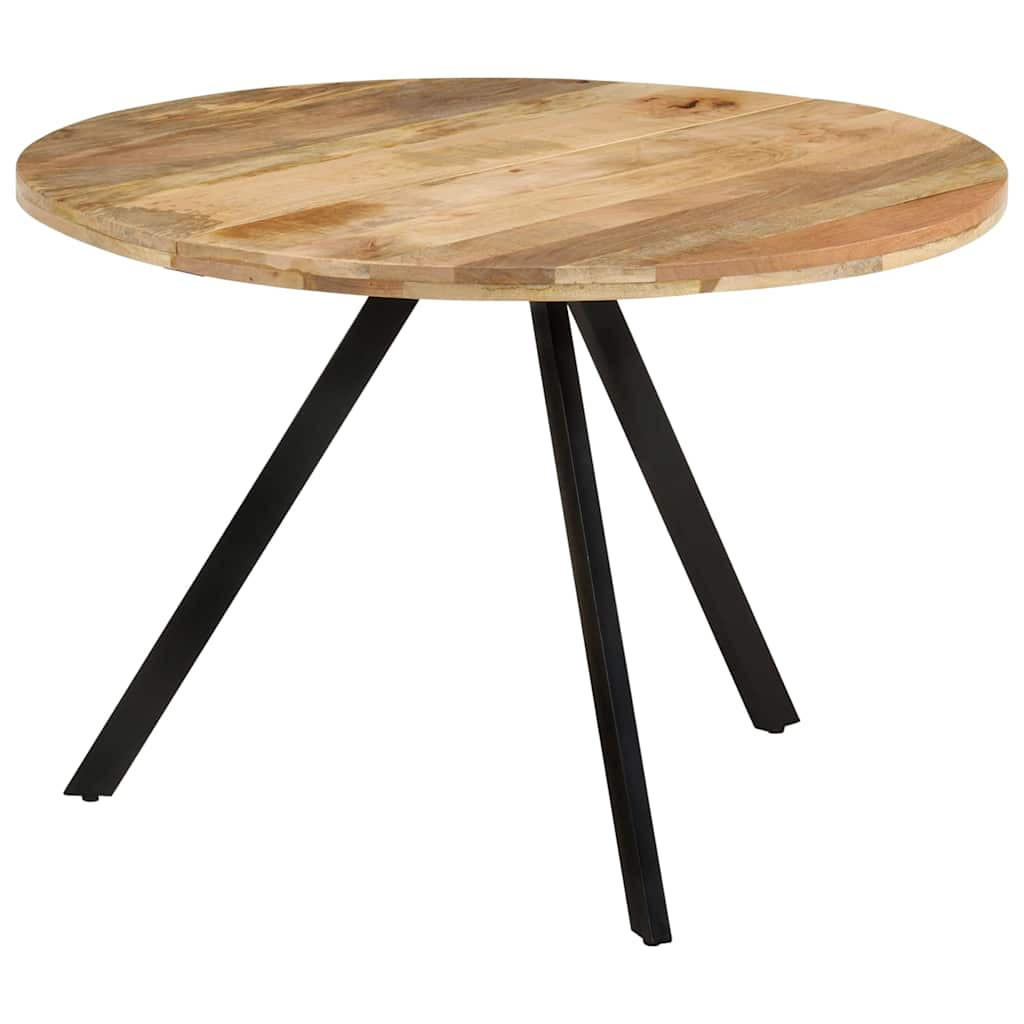 ESSTISCH 110/75 Cm Massivholz Mango - Braun, Holz (110/110/75cm) - vidaXL