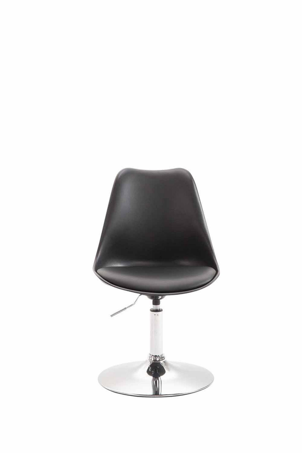 DREHSTUHL Kunststoff schwarz - Chromfarben/Schwarz, Kunststoff/Metall (48/76/57cm) - CLP