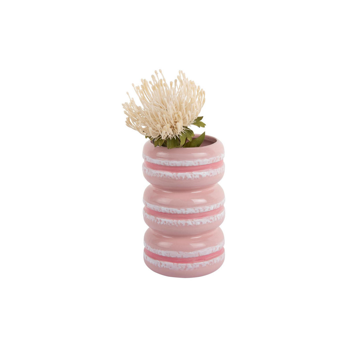 VASE Macaron - Rosa - 12/19,5 cm - Pink, Stein (9.3/19cm) - Present Time