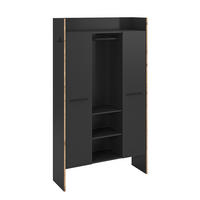 GARDEROBENSCHRANK BUENO (B/H/T: ca. 105/189/37 cm) in Basalt grau/Basalt grau - Grau, Holzwerkstoff (105/189/37cm)