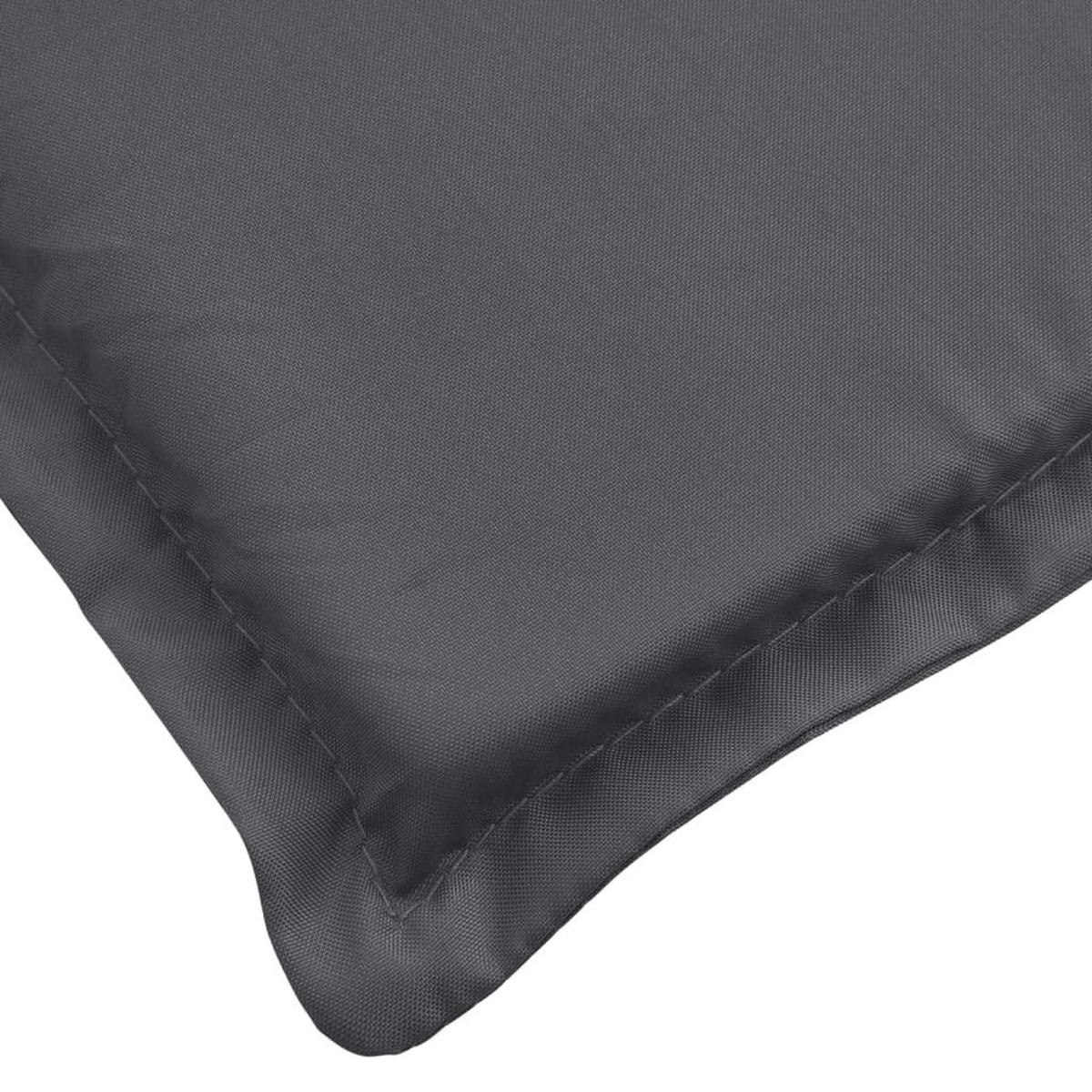 SONNENLIEGEN-AUFLAGE Anthrazit 200/60/3 Cm Oxford-Gewebe - Anthrazit, Textil (60/3/200cm) - vidaXL