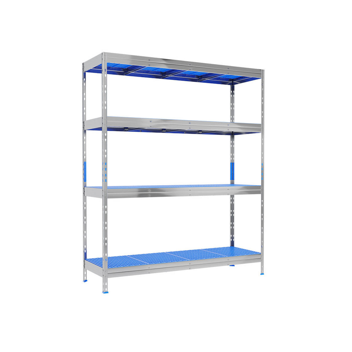LEBENSMITTELREGAL 180x148x50 KunststoffB - Zinkfarben, Metall (150/180/50cm) - AR Shelving