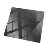 TISCHPLATTE 50x50 cm Natursteinstruktur - Silberfarben/Schwarz, Glas (50/50/0.4cm) - TULUP