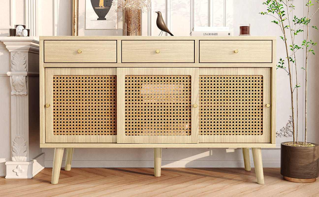 SIDEBOARD Hellbraun 120/40/78 cm - Braun, Holzwerkstoff (40/78/120cm) - Urban Meuble