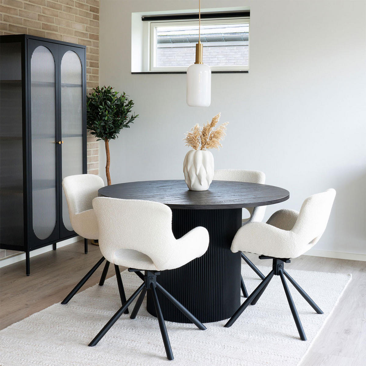 ESSTISCH, Boavista, Dunkelbraun, MDF, 120 x 120 x 75 cm - Dunkelbraun, Holzwerkstoff (120/120/75cm) - ebuy24
