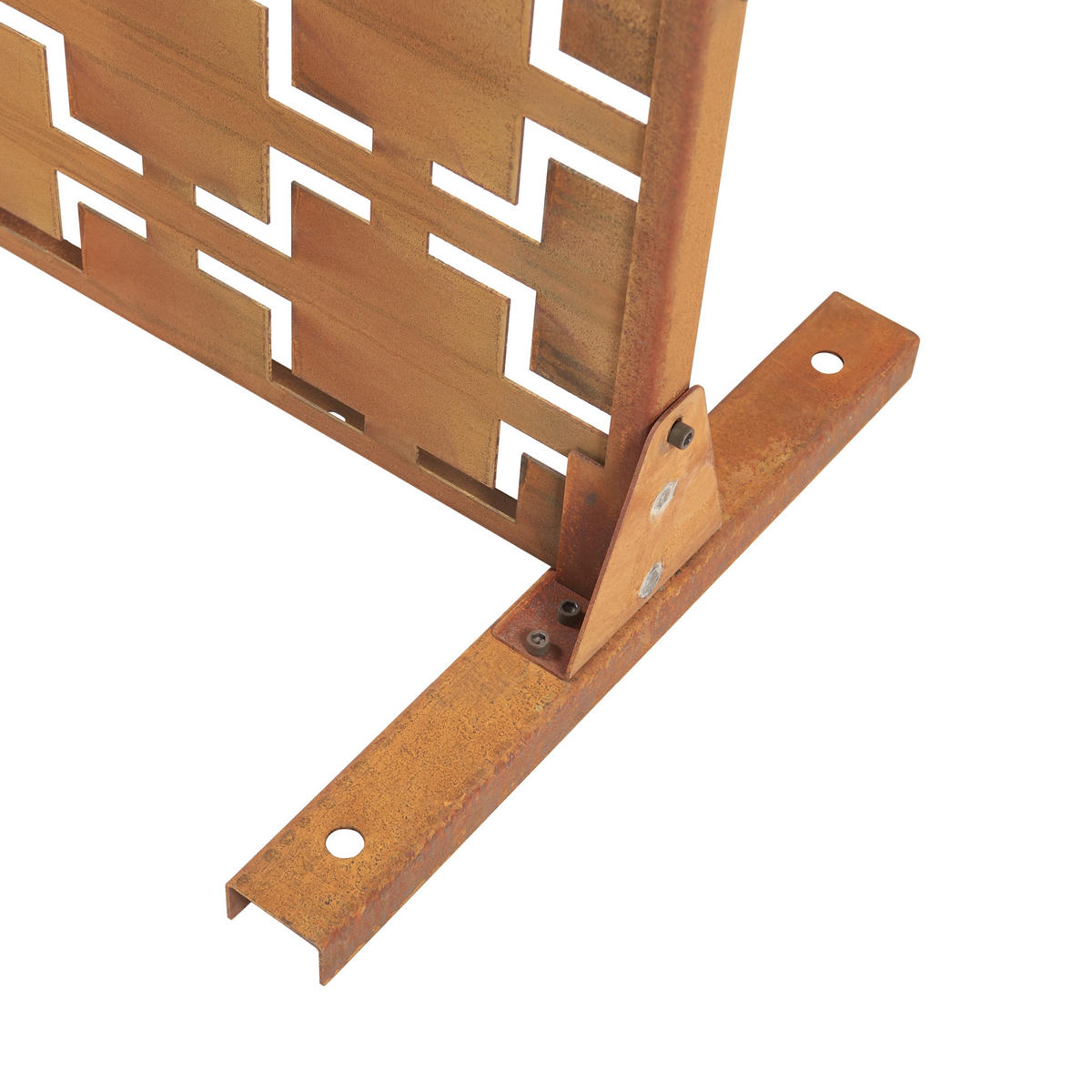 TRENNWAND Basciano - Rostfarben, Metall (90/180/40cm) - casa.pro