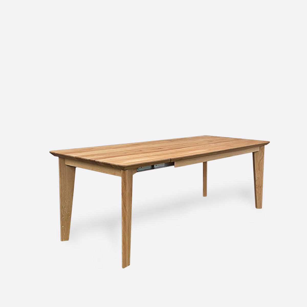 HOLZTISCH für das Esszimmer MOVA 195x100 + Zusatzplatten 2x45 cm - Eichefarben, Holz (195/100/75cm) - Rawood Furniture